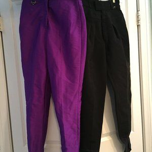 women's vintage black Roffe Fera ski pants size 2